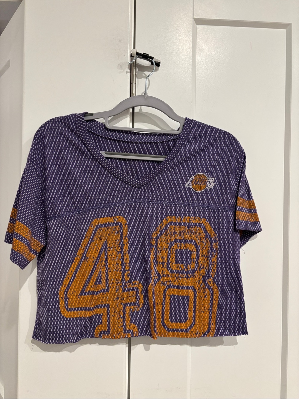 Los Angeles Lakers Cropped Jersey Tee